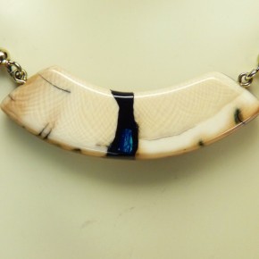 Mammut-Collier mit Azurit
