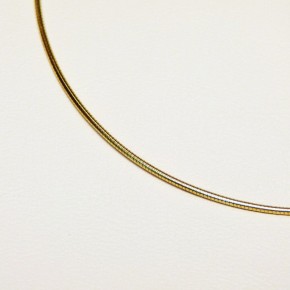 Omega-Reif aus goldplattiertem Silber