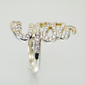 Silberring 925/- mit Zirkonia W 19,4