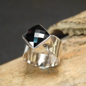 Silberring mit Onix W 17,2