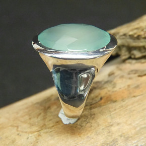 Silberring mit Achat W 19,1