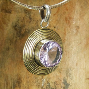 Silberanhänger mit Amethyst