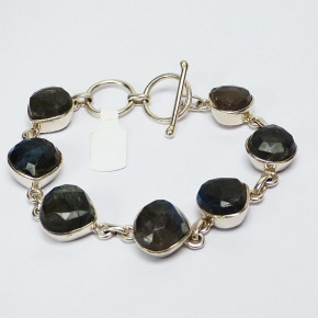 Silberarmband mit Labradorit