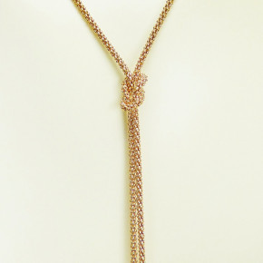 Knoten-Collier 925/- rosèvergoldet