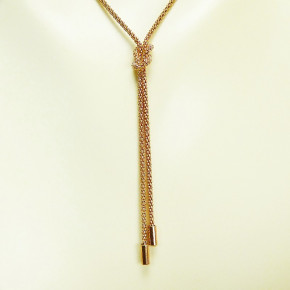 Knoten-Collier 925/- rosèvergoldet