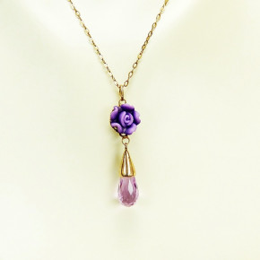 Anhänger mit Zirkonia, 925/- rosèvergoldet