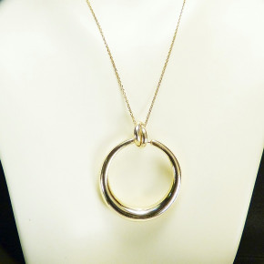 Anhänger Creole Silber 925/- vergoldet