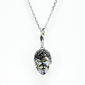 Totenkopf-Anhänger/Charm aus Silber