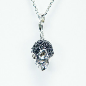 Totenkopf-Anhänger/Charm aus Silber