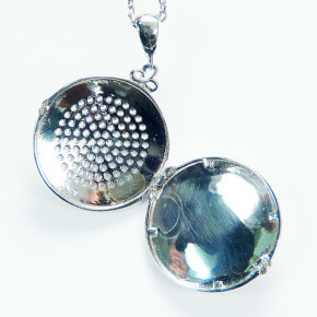 edles Medaillon mit Zirkonia