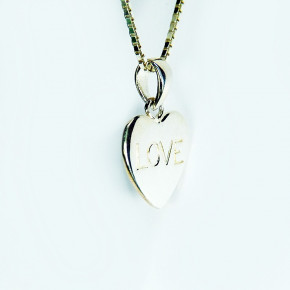 Herzanhänger "Love" mit Kette