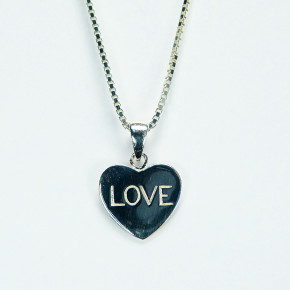Herzanhänger "Love" mit Kette