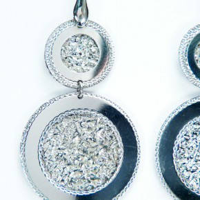 auffällige Hängeorhringe aus Silber