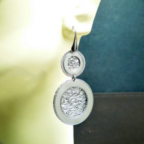 auffällige Hängeorhringe aus Silber