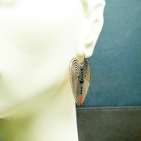 große Herzohrhänger 925/- vergoldet