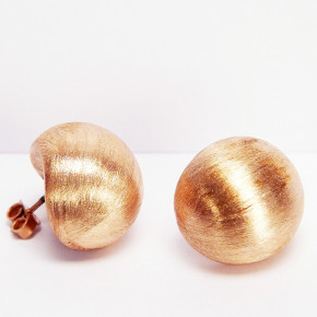 große Kugelstecker Silber rosèvergoldet