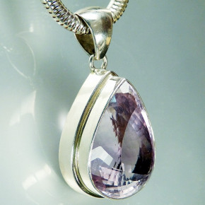 großer Anhänger 925/- mit Amethyst