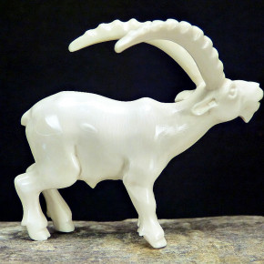 Steinbock groß aus Mammut-Elfenbein