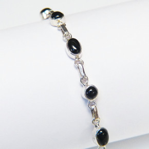 zartes Silberarmband mit Onix