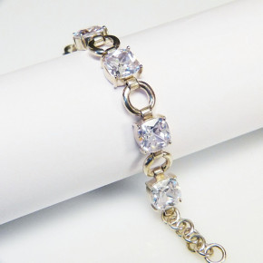 Silberarmband mit weißen Zirkonia