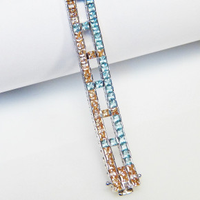 edles Silberarmband mit Zirkonia