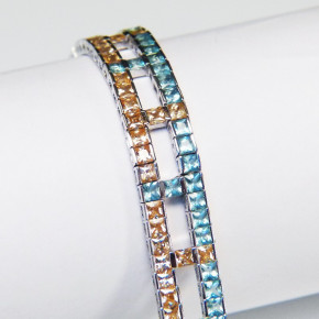edles Silberarmband mit Zirkonia