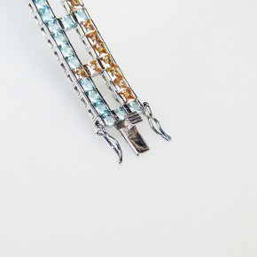 edles Silberarmband mit Zirkonia