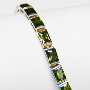 Silberarmband mit Zirkonia