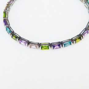 Tennisarmband 925/- multicolor