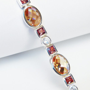 Silberarmband mit Zirkonia