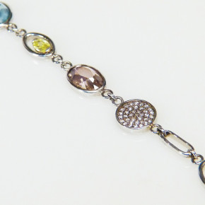 Silberarmband mit Zirkonia