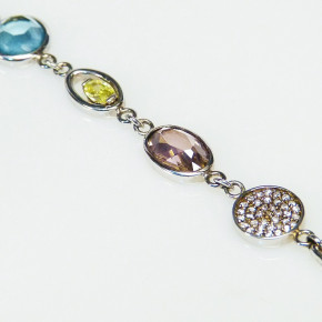 Silberarmband mit Zirkonia