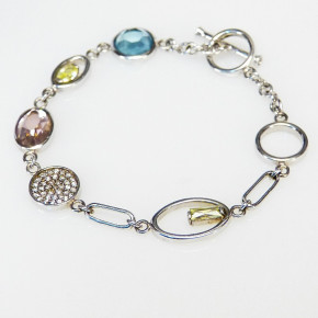 Silberarmband mit Zirkonia