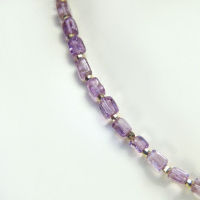 zarte Kette aus Amethyst