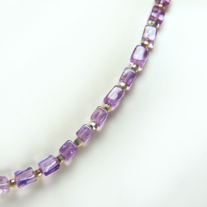 zarte Kette aus Amethyst