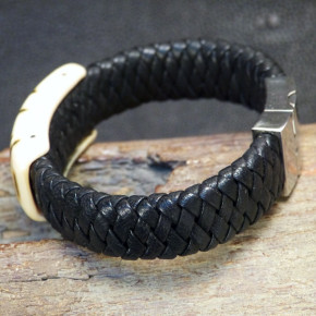 breites Armband mit toller Mammutrinde