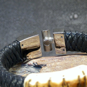 breites Armband mit toller Mammutrinde