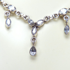 Silbercollier mit Zirkonia