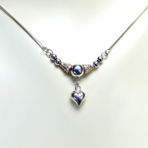 Silbercollier 925/- mit Herzanhänger
