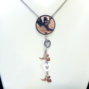 moderne Kette mit Rosèvergoldung