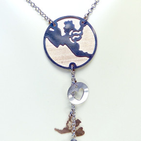 moderne Kette mit Rosèvergoldung