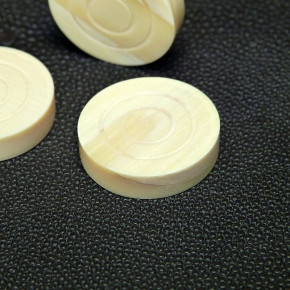 Dame-/Mühle/- Backgammon Spielstein aus Mammut