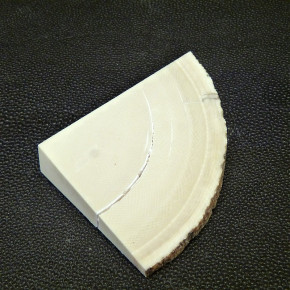 Keilscheibe mit Riss ca. 55 x 47 x 16 bis 4 mm