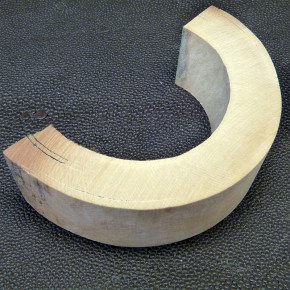 Mammut-Bogensegment braun ca. 86 x 48 x 15 mm