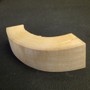 Mammut-Bogenabschnitt braun ca. 108x22-35x24mm