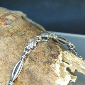 Silberarmband Antikfinish