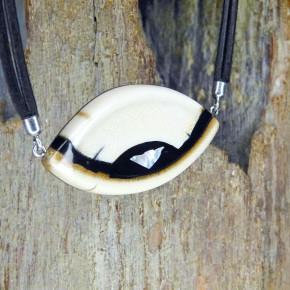 Mammut-Collier mit Perlmutt
