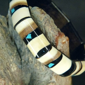 schmales Armband mit Türkis