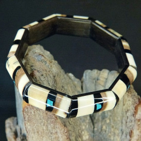 schmales Armband mit Türkis