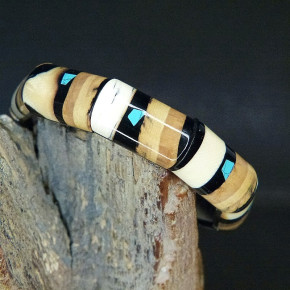 schmales Mammut-Armband mit Türkis